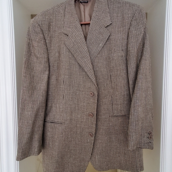 Vestmenta 3 Button Black/Goldish Tan Sportcoat - Picture 5 of 5